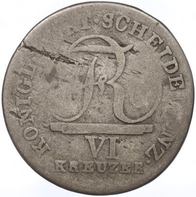 6 крейцеров 1811 года Вюртемберг