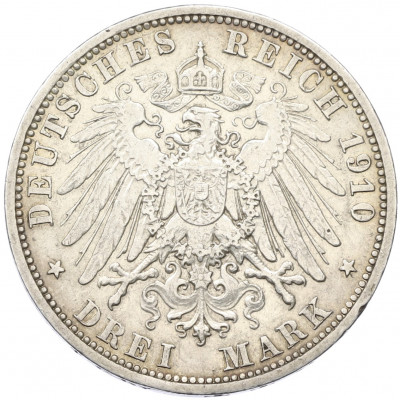 3 марки 1910 года Германия (Гессен)
