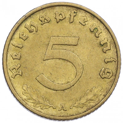 5 рейхспфеннигов 1937 года A Германия