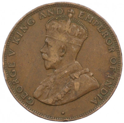 1 цент 1933 года Гонконг