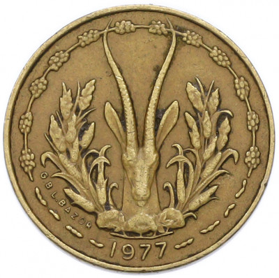 5 франков 1977 года Западно-Африканский валютный союз