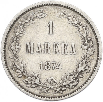 1 марка 1874 года Русская Финляндия