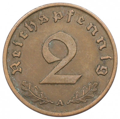 2 рейхспфеннига 1937 года A Германия