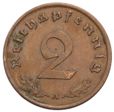 2 рейхспфеннига 1940 года A Германия