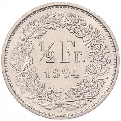1/2 франка 1994 года Швейцария