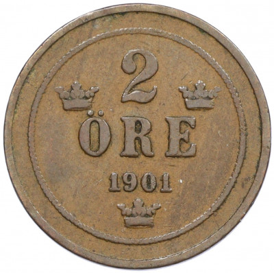 2 эре 1901 года Швеция