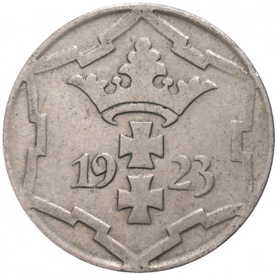 10 пфеннигов 1923 года Данциг