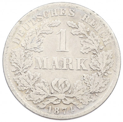 1 марка 1874 года F Германия