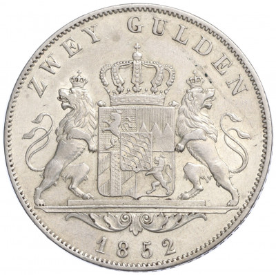 2 гульдена 1852 года Бавария