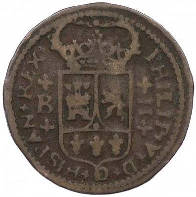 2 мараведи 1720 года Испания (Филипп V)