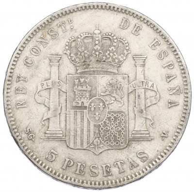 5 песет 1898 года Испания