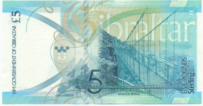 5 фунтов 2020 года Гибралтар