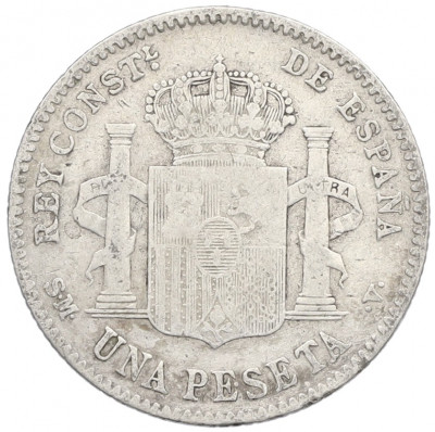 1 песета 1900 года Испания