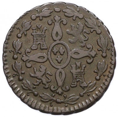 2 мараведи 1827 года Испания