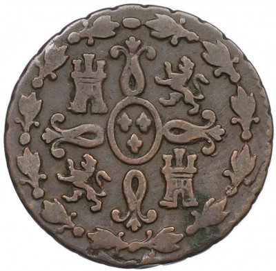 2 мараведи 1828 года Испания
