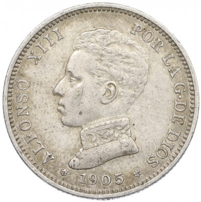 2 песеты 1905 года Испания