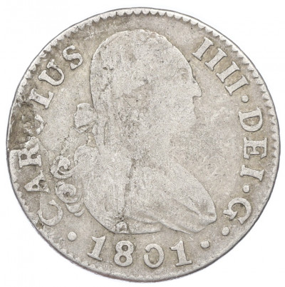 2 реала 1801 года Испания