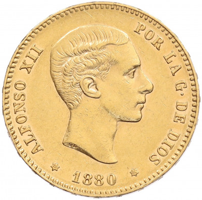25 песет 1880 года Испания