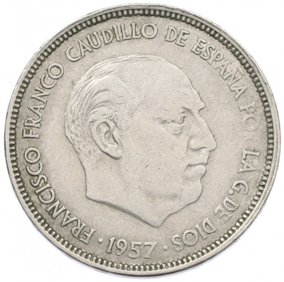 25 песет 1957 (65) года Испания