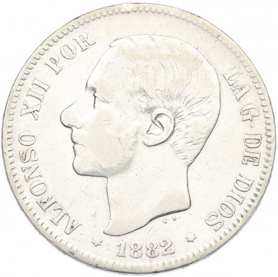 5 песет 1882 года Испания