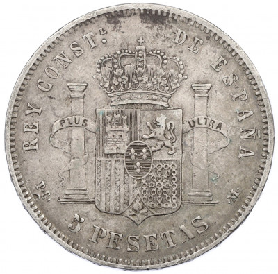 5 песет 1891 года Испания