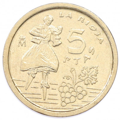 5 песет 1996 года Испания «Риоха»
