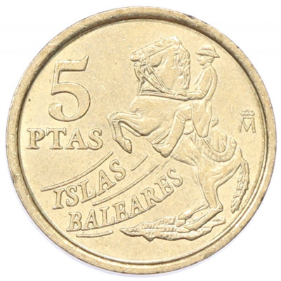 5 песет 1997 года Испания «Балеарские острова»