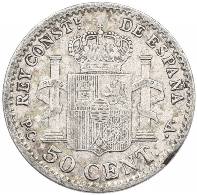 50 сентимо 1910 года Испания