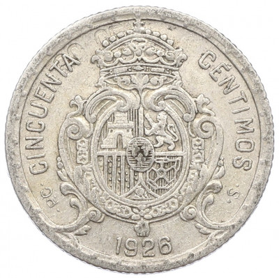 50 сентимо 1926 года Испания