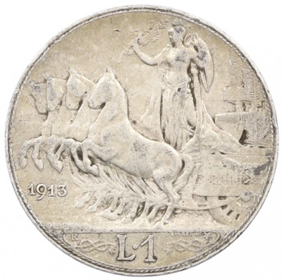 1 лира 1913 года Италия