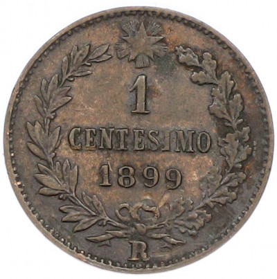 1 чентезимо 1899 года Италия