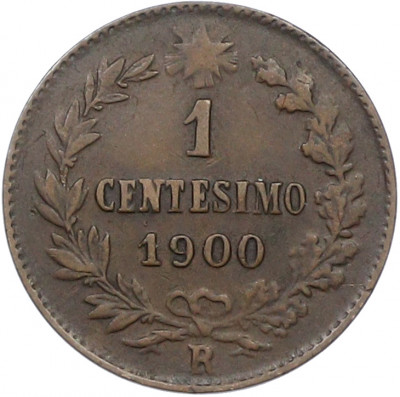 1 чентезимо 1900 года Италия