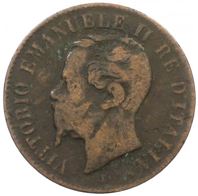 2 чентезимо 1867 года M Италия