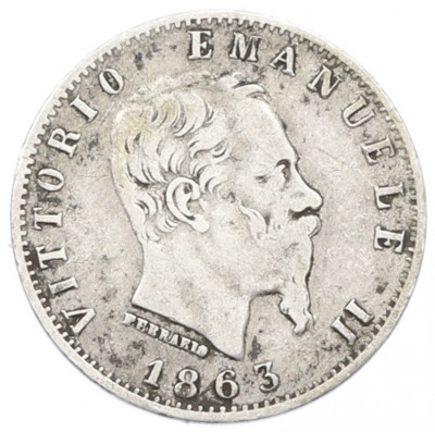 20 чентезимо 1863 года M Италия