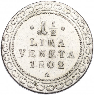 1 1/2 лиры 1802 года A Венеция
