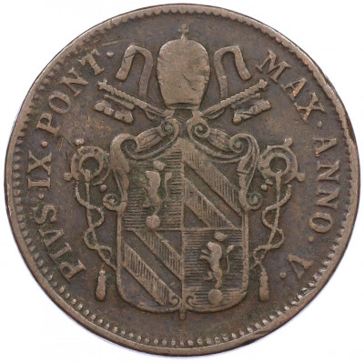 1 байокко 1851 года Папская область