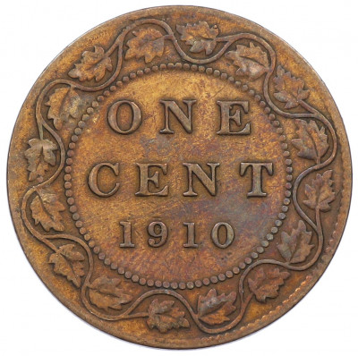 1 цент 1910 года Канада