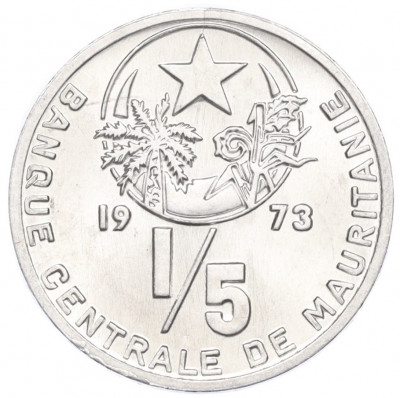 1/5 угии 1973 года Мавритания