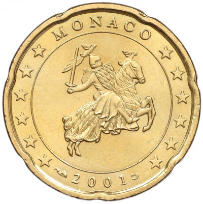 20 евроцентов 2001 года Монако