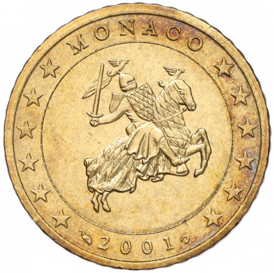 50 евроцентов 2001 года Монако