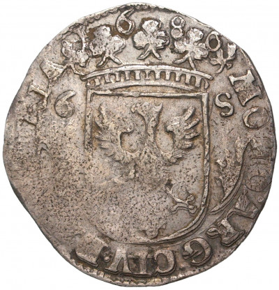 6 стюверов 1686 года Голландская республика (Нидерланды) — город Девентер