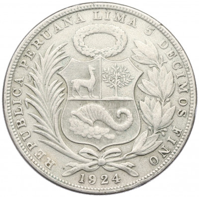 1 соль 1924 года Перу