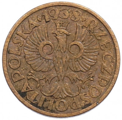 1 грош 1938 года Польша