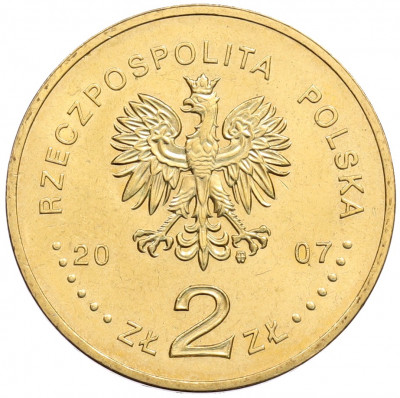 2 злотых 2007 года Польша «125 лет со дня рождения Кароля Шимановского»