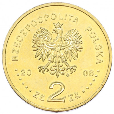2 злотых 2008 года Польша «10 лет со дня смерти Збигнева Херберта»
