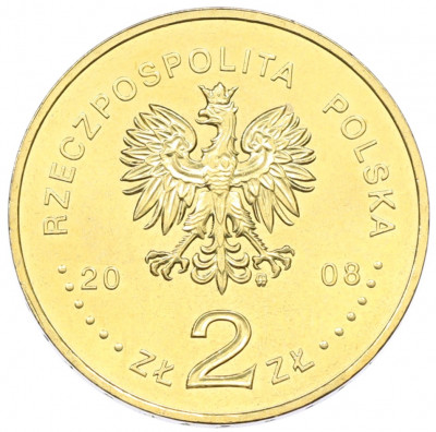 2 злотых 2008 года Польша «90 лет Великопольскому восстанию»