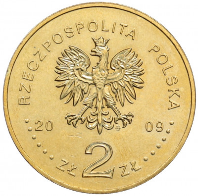 2 злотых 2009 года Польша «65 лет Варшавскому восстанию»