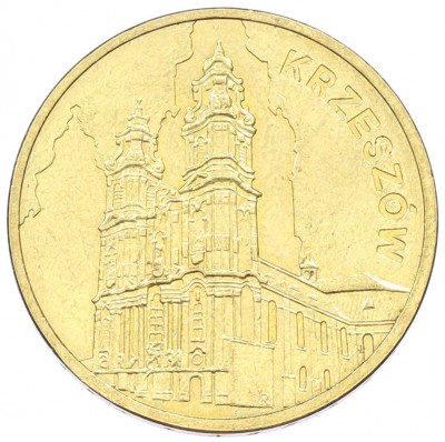 2 злотых 2010 года Польша «Памятники Польши — Кшешув»