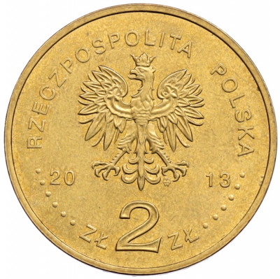 2 злотых 2013 года Польша «100 лет со дня рождения Витольда Лютославского»