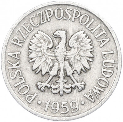 5 грошей 1959 года Польша